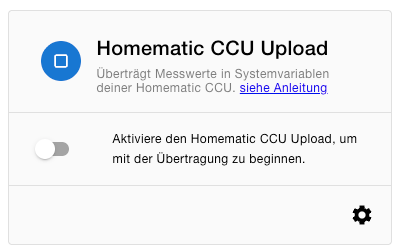 Homematic CCU Upload